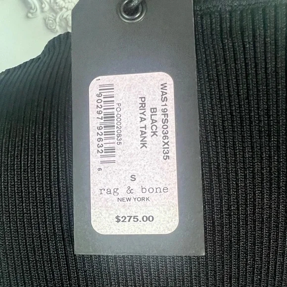 Rag & bone Priya Tank Black - Picture 5 of 5